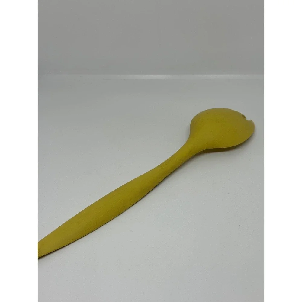 VTG Tupperware Spork Yellow Mid-Century Modern Salad Server Utensil‎ MCM Kitchen